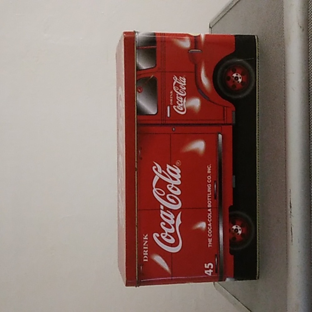 1990's Coca-Cola delivery truck tin holder